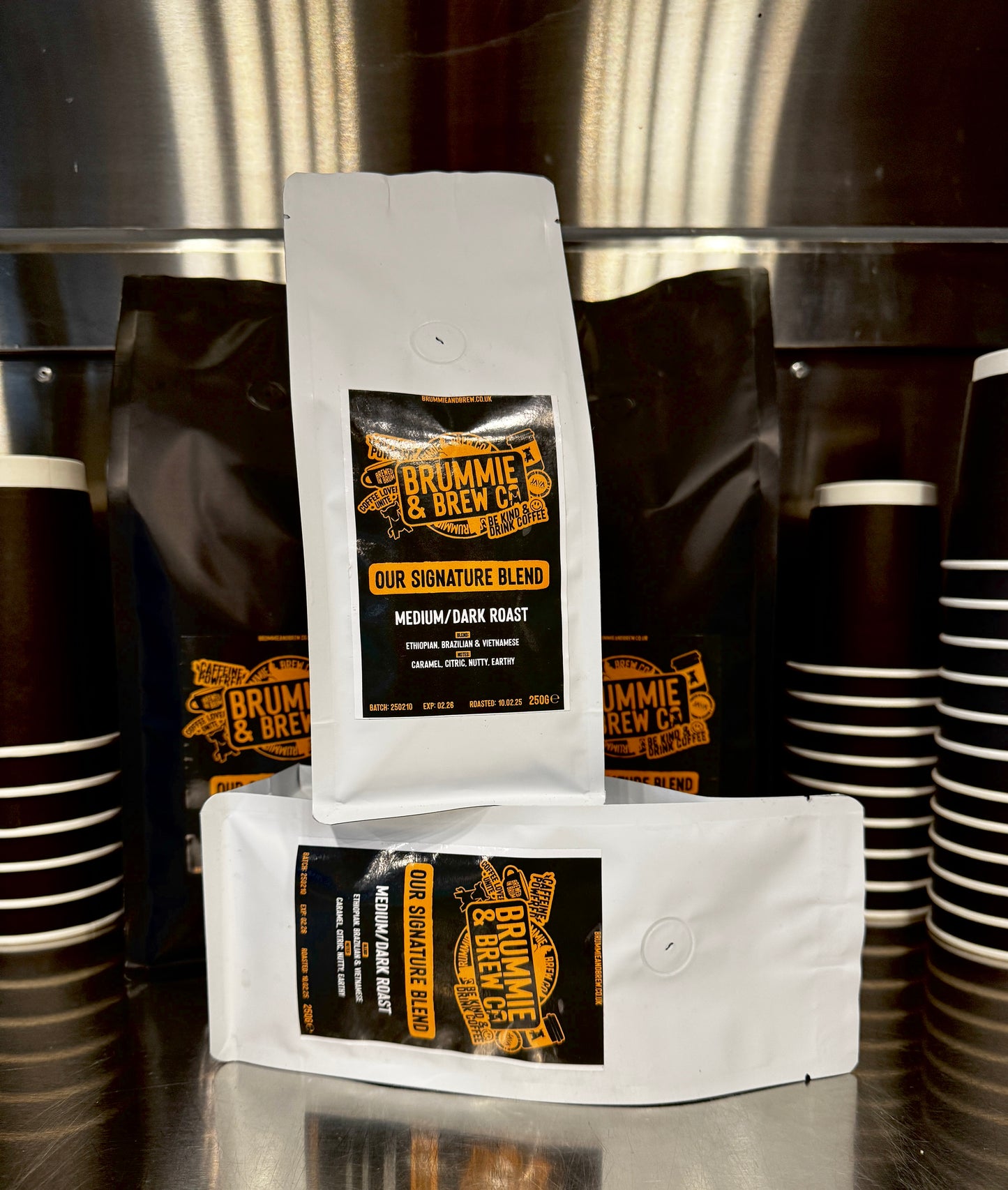 Brummie & Brew Signature Blend Coffee Beans (Medium-Dark Roast)