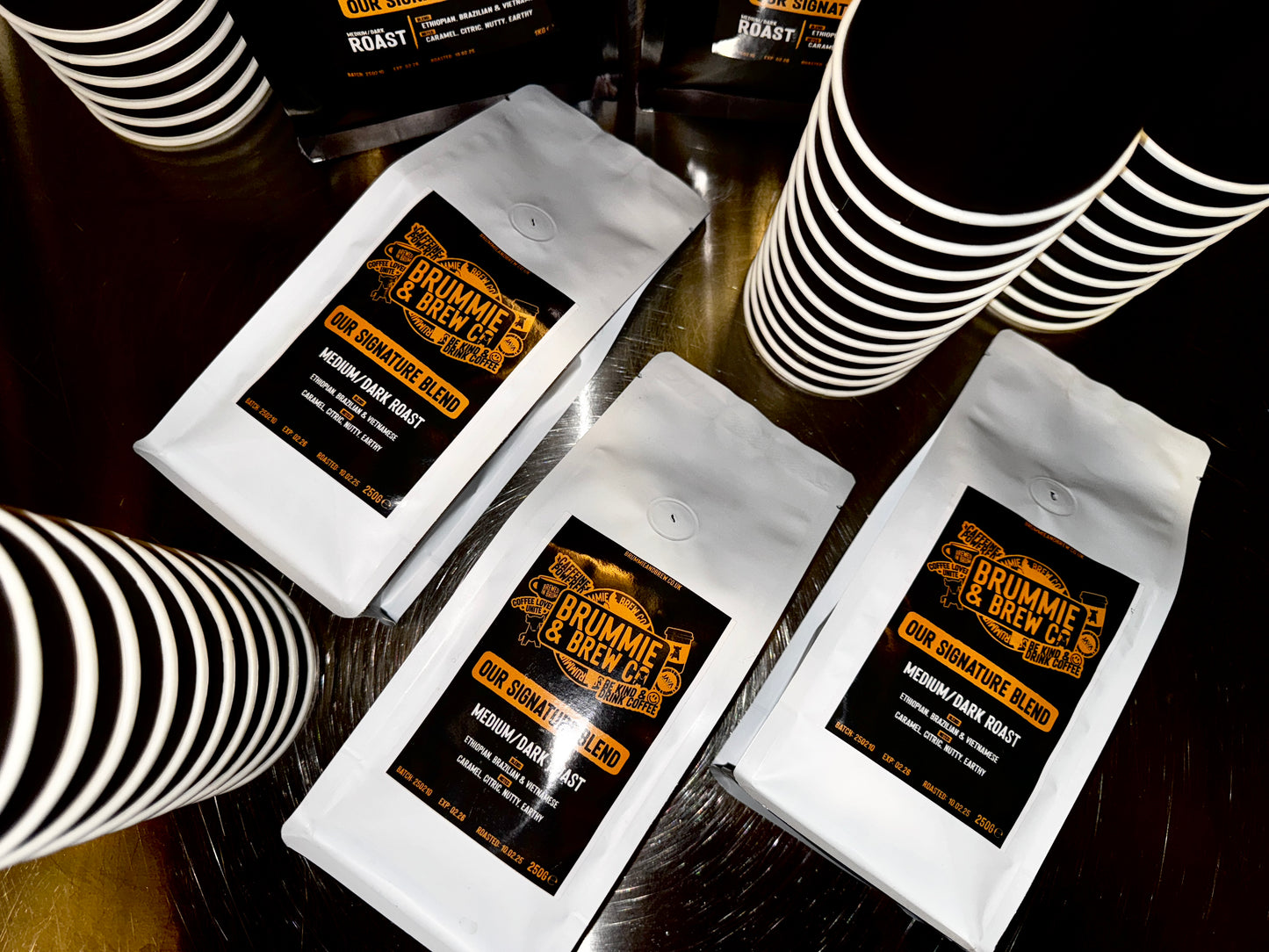 Brummie & Brew Signature Blend Coffee Beans (Medium-Dark Roast)