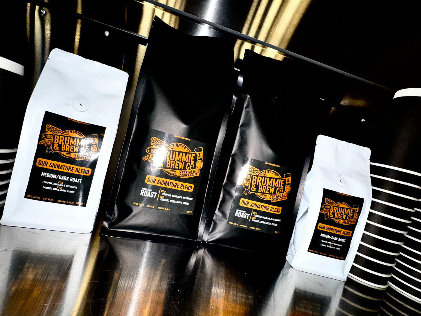 Brummie & Brew Signature Blend Coffee Beans (Medium-Dark Roast)
