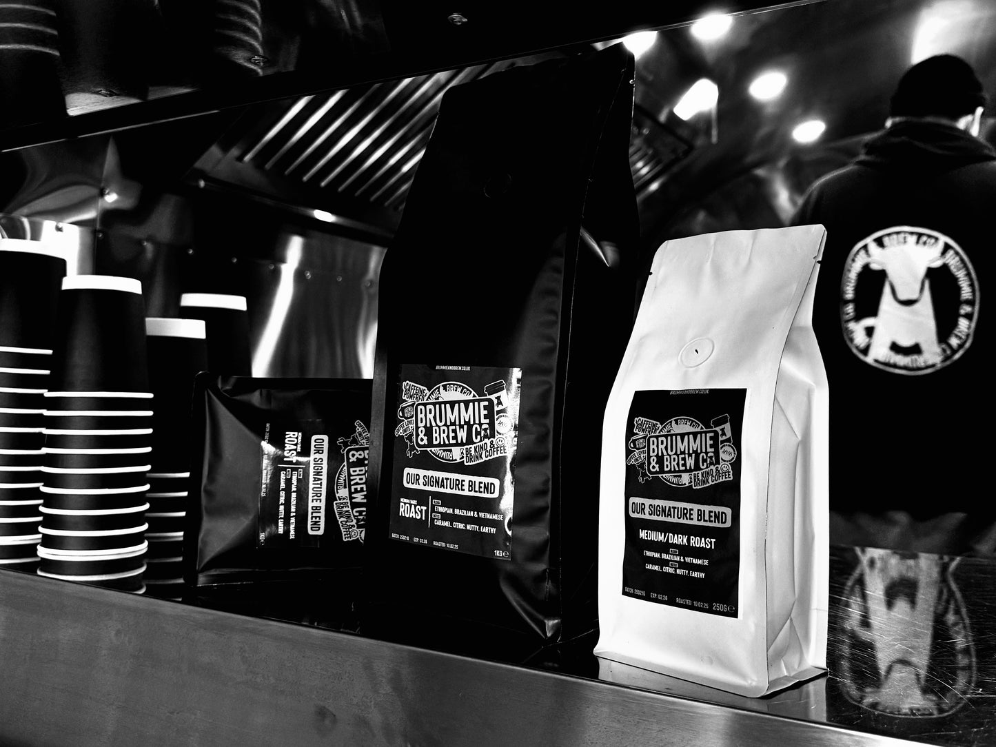 Brummie & Brew Signature Blend Coffee Beans (Medium-Dark Roast)